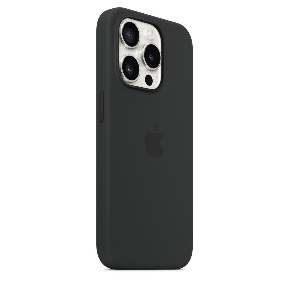 Apple MT1A3ZM/A iPhone 15 Pro Silicone Case w/ MagSafe - Black