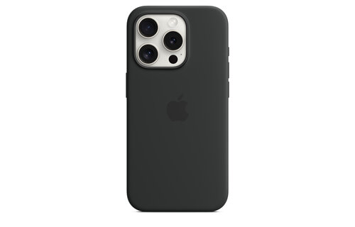 Apple MT1A3ZM/A iPhone 15 Pro Silicone Case w/ MagSafe - Black
