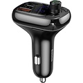 Baseus Bluetooth FM Radio Transmitter Carkit Universeel - Zwart