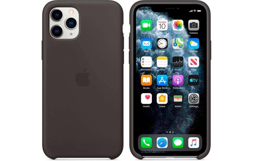 Apple MX002ZM/A iPhone 11 Pro Max Silicone Case - Schwarz