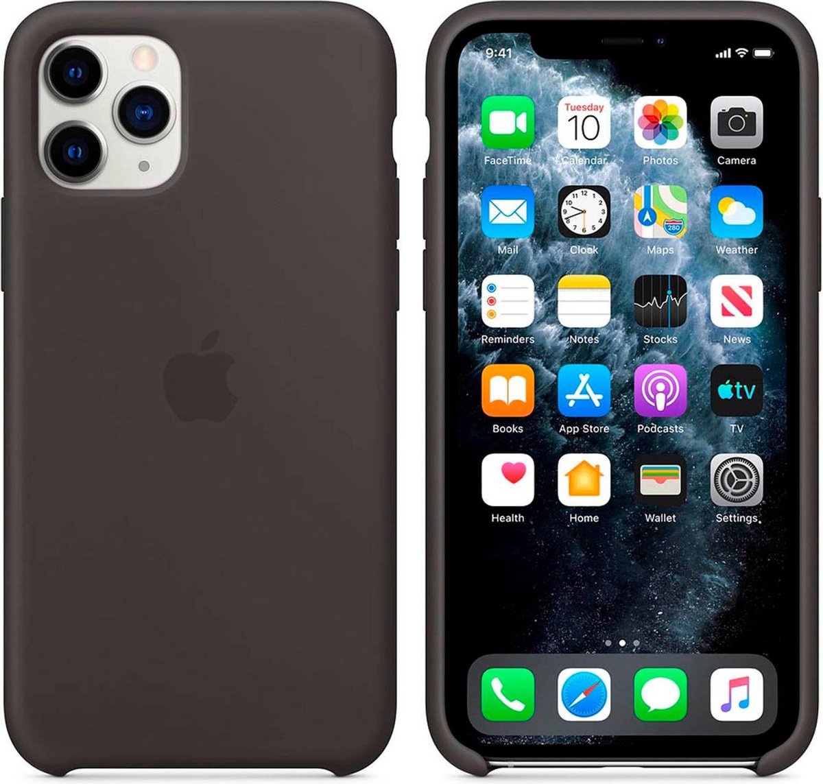 Apple MX002ZM/A iPhone 11 Pro Max Silicone Case - Schwarz