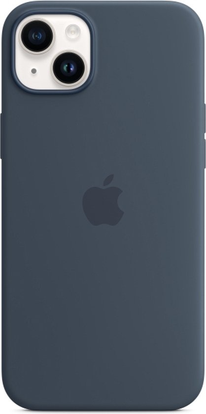 Apple MPT53ZM/A iPhone 14 Plus Silicone Case w/ MagSafe - Storm Blue