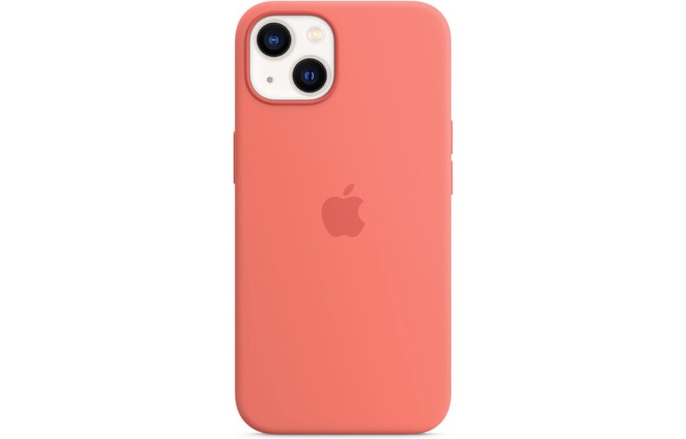Apple MM1V3ZM/A iPhone 13 Mini Silicone Case w/ MagSafe - Pink Pomelo