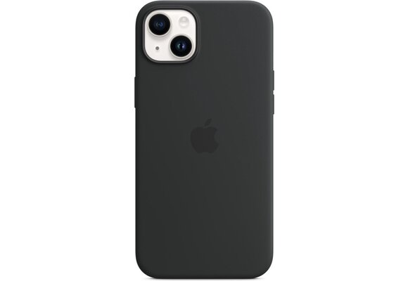 Apple MPT33ZM/A iPhone 14 Plus Silicone Case w/ MagSafe - Midnight