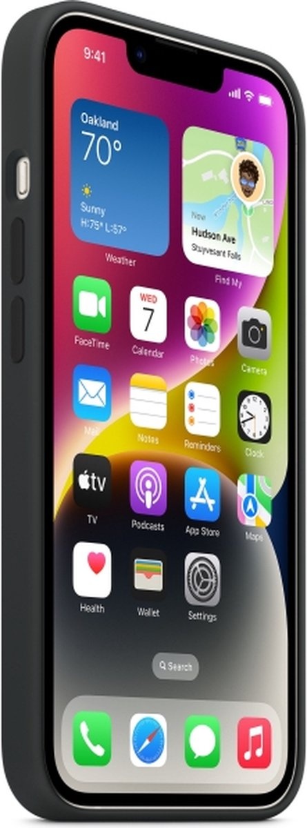 Apple MPT33ZM/A iPhone 14 Plus Silicone Case w/ MagSafe - Midnight
