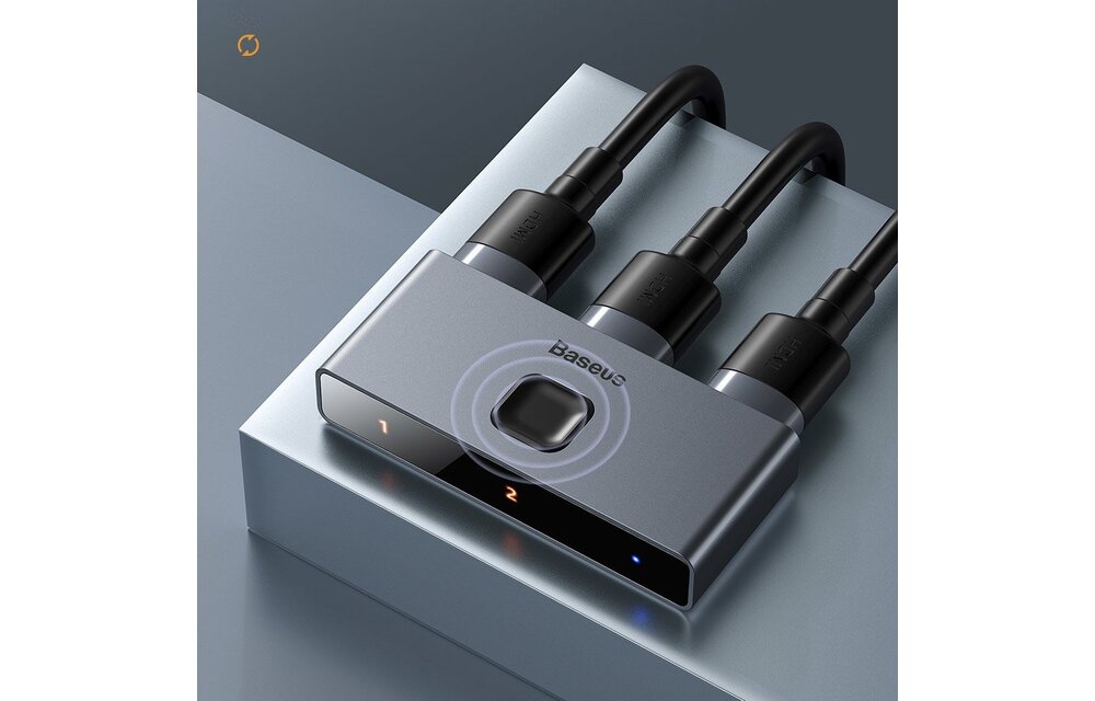 Baseus Matrix HDMI Splitter - HDMI Divider for TV/Monitor - Gray