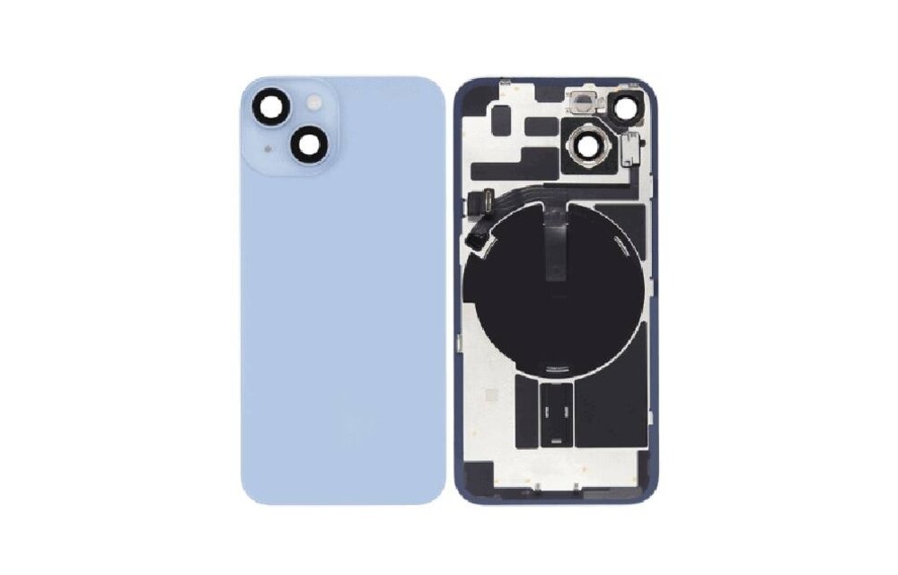 Pulled Backcover with Wireless charging - Blue for iPhone 14