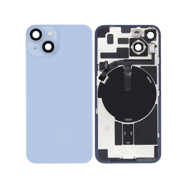 Pulled Achterkant met Wireless charging - Blauw voor iPhone 14