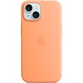 Apple MT0W3ZM/A iPhone 15 Silicone Case w/ MagSafe - Orange Sorbet