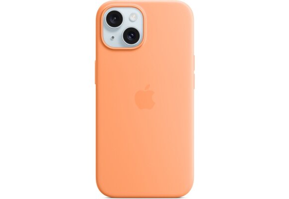 Apple MT0W3ZM/A iPhone 15 Silicone Case w/ MagSafe - Orange Sorbet