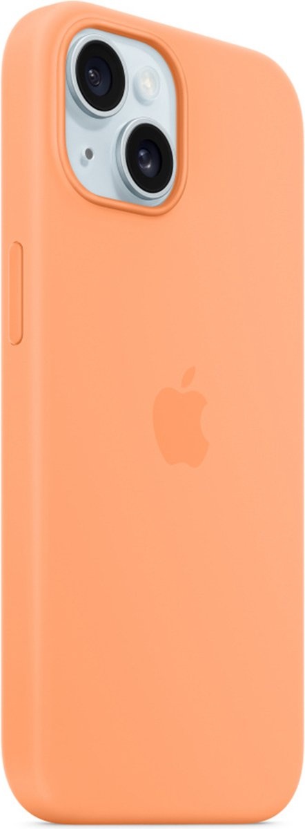 Apple MT0W3ZM/A iPhone 15 Silicone Case w/ MagSafe - Orange Sorbet