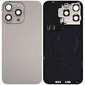 Pulled Backcover with Wireless charging - Natural Titanium for iPhone 15 Pro