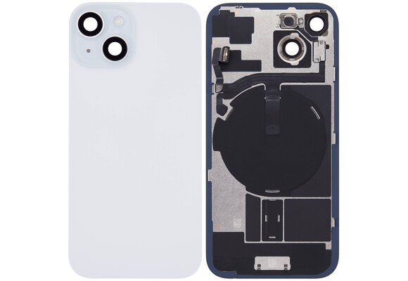Pulled Achterkant met Wireless charging - Blauw voor iPhone 15 Plus