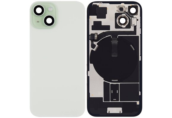 Pulled Achterkant met Wireless charging - Groen voor iPhone 15 Plus