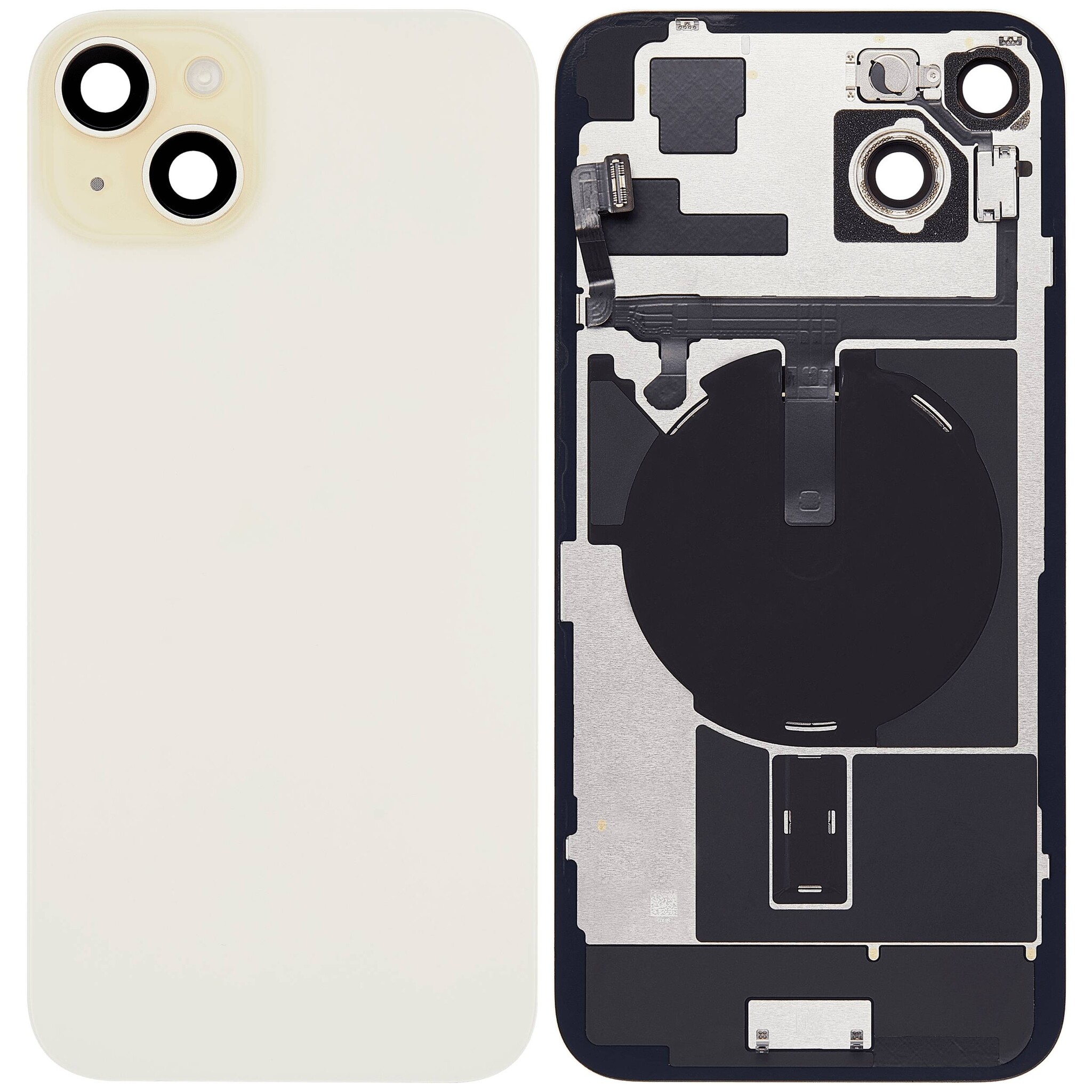 Pulled Achterkant met Wireless charging - Geel voor iPhone 15 Plus