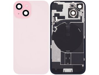 Pulled Backcover with Wireless charging - Pink for iPhone 15 Plus