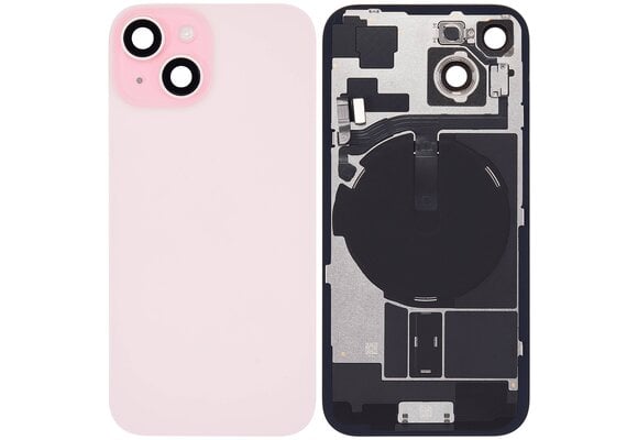 Pulled Backcover with Wireless charging - Pink for iPhone 15 Plus