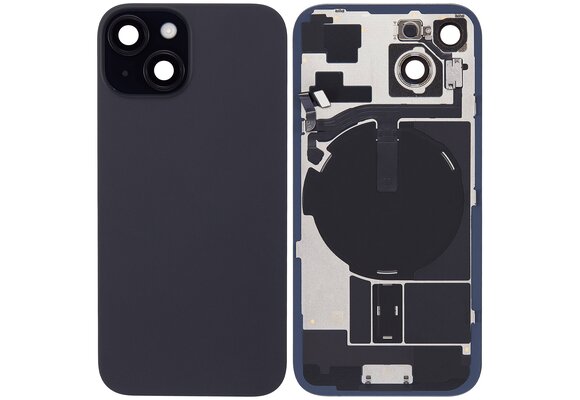Pulled Backcover mit Wireless charging - Schwarz fur iPhone 15