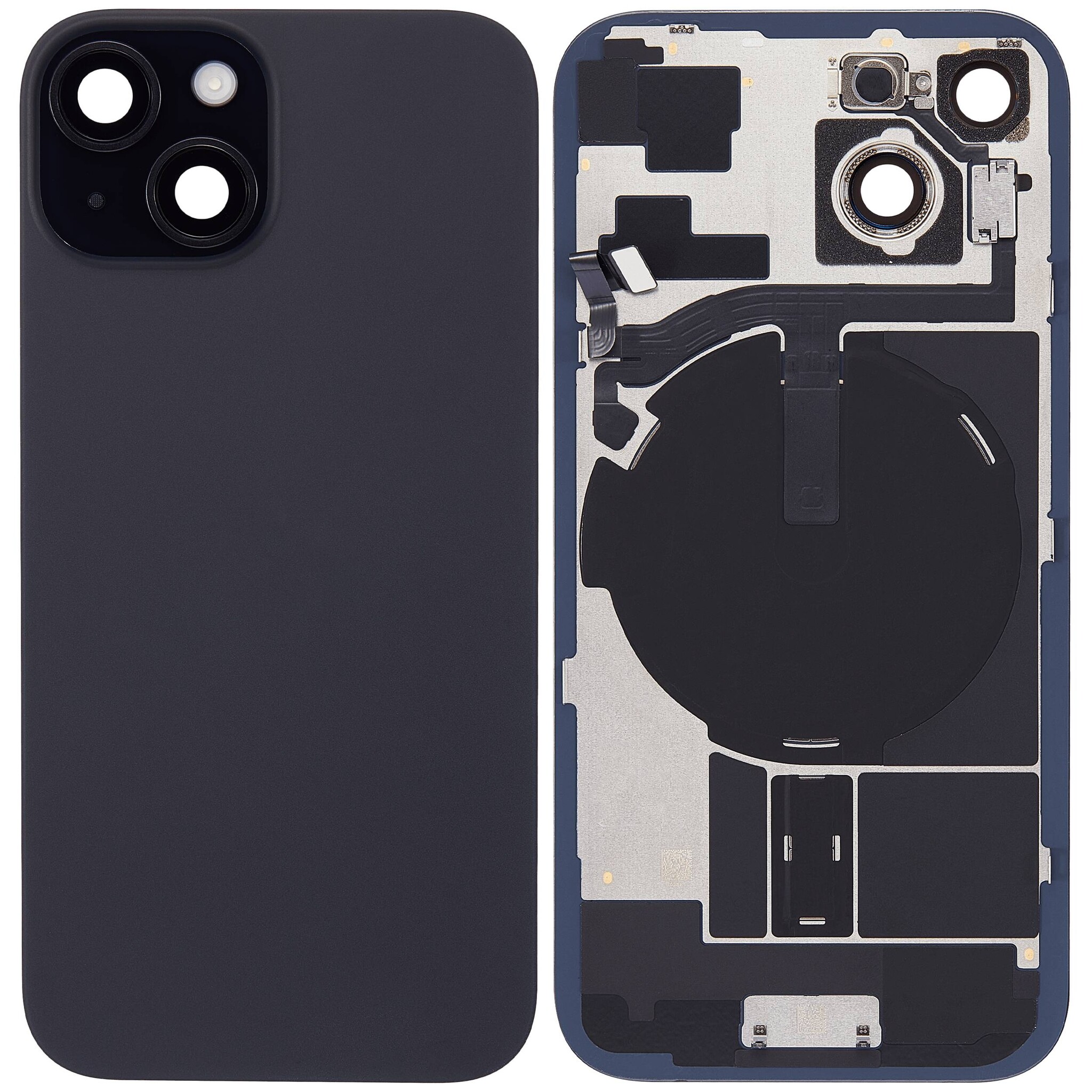 Pulled Backcover mit Wireless charging - Schwarz fur iPhone 15