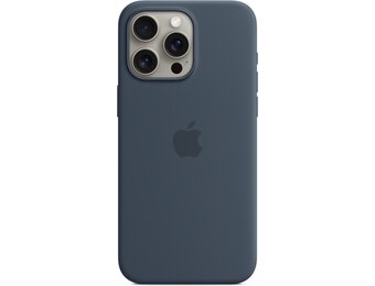 Apple  MT1P3ZM/A iPhone 15 Pro Max Silicone Case w/ MagSafe - Storm Blue