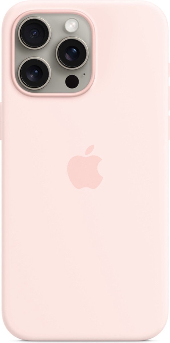 Apple MT1U3ZM/A iPhone 15 Pro Max Silicone Case w/ MagSafe - Light Pink