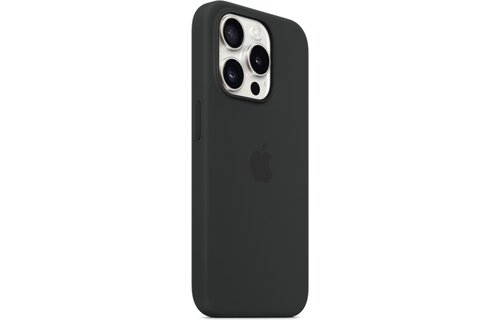 Apple MT1M3ZM/A iPhone 15 Pro Max Silicone Case w/ MagSafe - Black