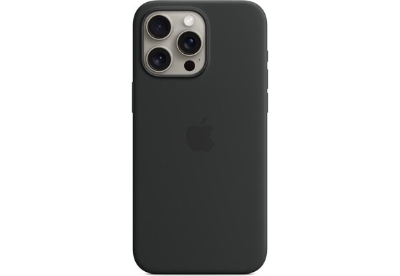 Apple MT1M3ZM/A iPhone 15 Pro Max Silicone Case w/ MagSafe - Schwarz