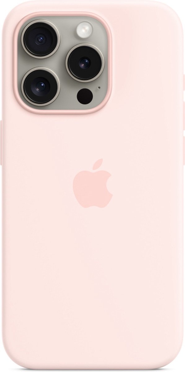 Apple MT1F3ZM/A iPhone 15 Pro Silicone Case w/ MagSafe - Light Pink