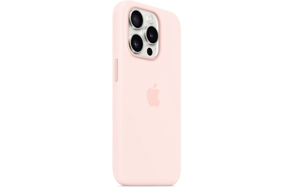 Apple MT1F3ZM/A iPhone 15 Pro Silicone Case w/ MagSafe - Light Pink