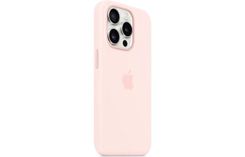 Apple MT1F3ZM/A iPhone 15 Pro Silicone Case w/ MagSafe - Light Pink