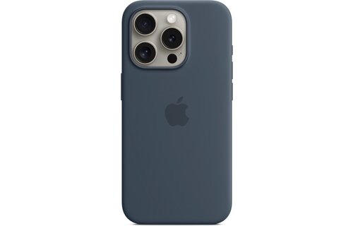 Apple MT1D3ZM/A iPhone 15 Pro Silicone Case w/ MagSafe - Storm blue