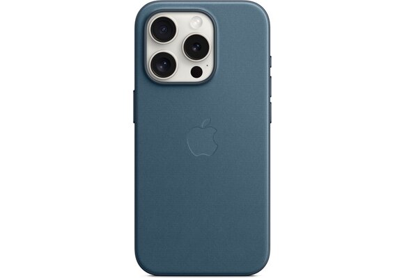 Apple  MT4Q3ZM/A iPhone 15 Pro FineWoven Case w/ MagSafe - Pacific Blue