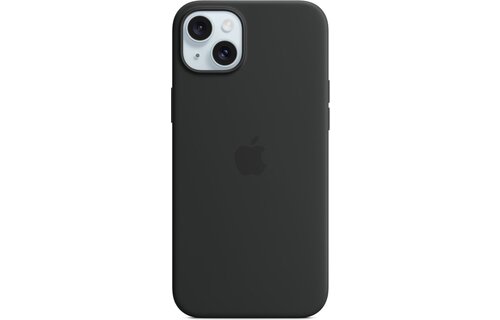 Apple MT103ZM/A iPhone 15 Plus Silicone Case w/ MagSafe - Black