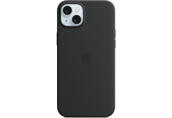 Apple MT103ZM/A iPhone 15 Plus Silicone Case w/ MagSafe - Black