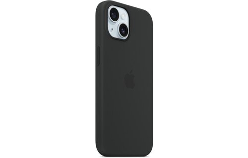 Apple MT103ZM/A iPhone 15 Plus Silicone Case w/ MagSafe - Black