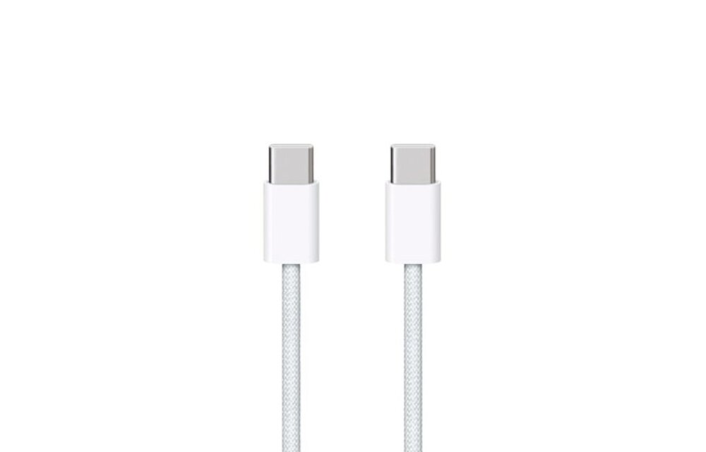 Pulled new: USB-C to USB-C Woven cable bulk - 1 meter for Apple