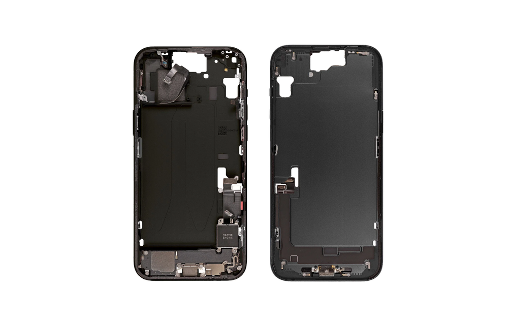 Pulled Mid frame full assembled - Black for iPhone 15 Plus Pulled