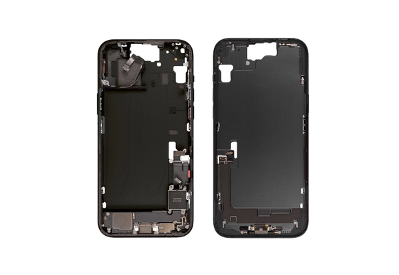 Pulled Mid frame volledig gemonteerd - Zwart voor iPhone 15 Plus Pulled