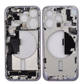 Pulled Mid frame full assembled - White Titanium for iPhone 15 Pro Pulled
