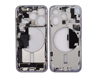 Pulled Mid frame volledig gemonteerd - White Titanium voor iPhone 15 Pro Pulled