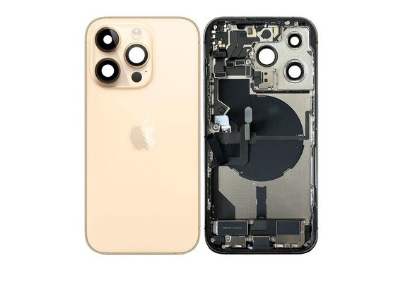 Gehause Komplett - Good (EU) - Gold fur iPhone 14 Pro