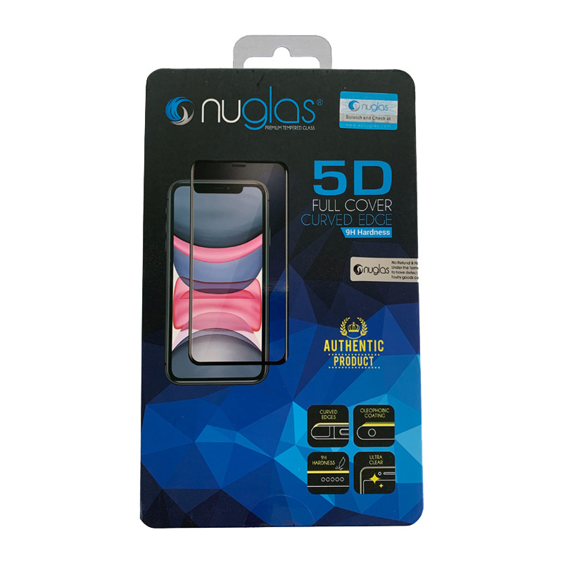 NuGlas screenprotector (5D full cover) geschikt voor iPhone 16 Pro, 17 & 17 Pro