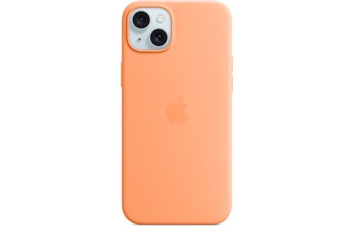 Apple MT173ZM/A iPhone 15 Plus Silicone Case w/ MagSafe - Orange