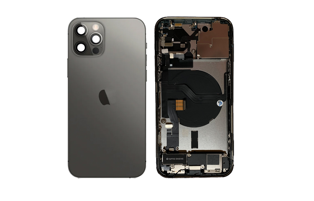 Behuizing compleet - Good (US) - Zwart voor iPhone 12 Pro