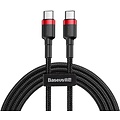 Baseus Cafule Serie - USB-C zu USB-C Kabel - 1 Meter - Rot/Schwarz