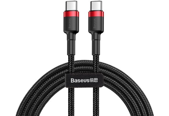 Baseus Cafule Series - USB-C naar USB-C Kabel - 1 meter - Rood/Zwart