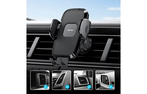Joyroom - Handyhalterung fürs Auto für Lüftungsgitter mit Klemme - Schwarz