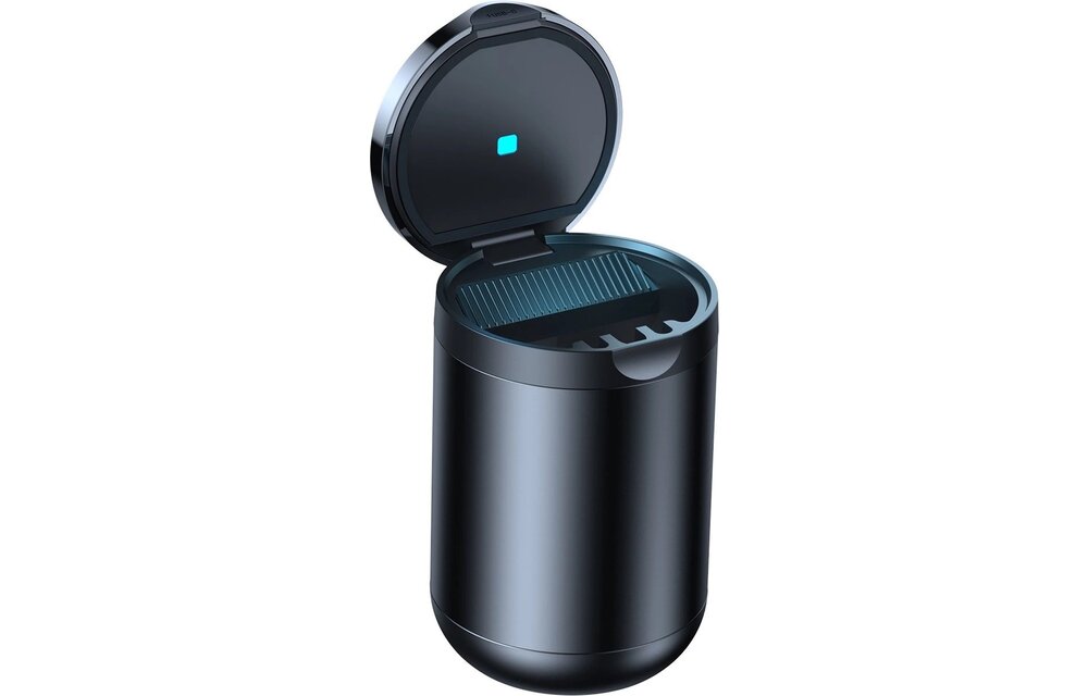 Baseus Premium Car Ashtray Series 2 with LED - Flame Resistant - Black