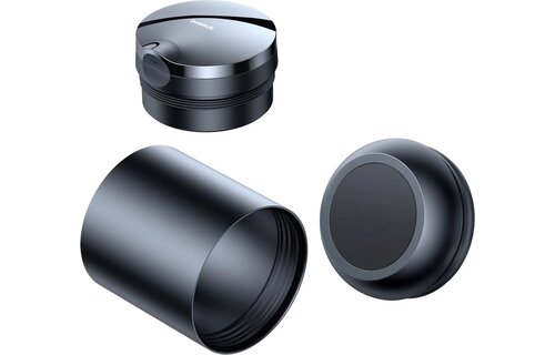 Baseus Premium Auto Asbak Series 2 met LED - Vlambestendig - Zwart