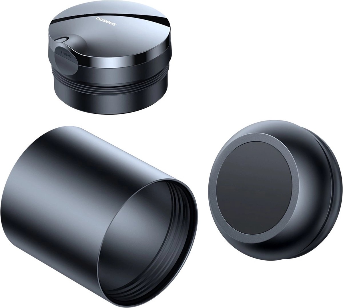 Baseus Premium Car Ashtray Series 2 with LED - Flame Resistant - Black